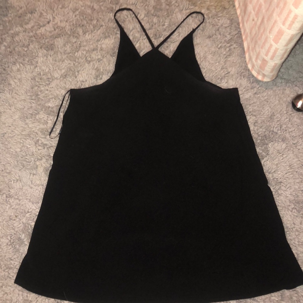 Criss cross black dress